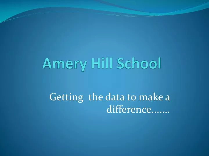 amery hill school