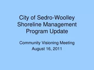City of Sedro-Woolley Shoreline Management Program Update