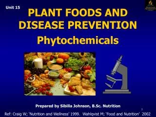 PLANT FOODS AND DISEASE PREVENTION Phytochemicals