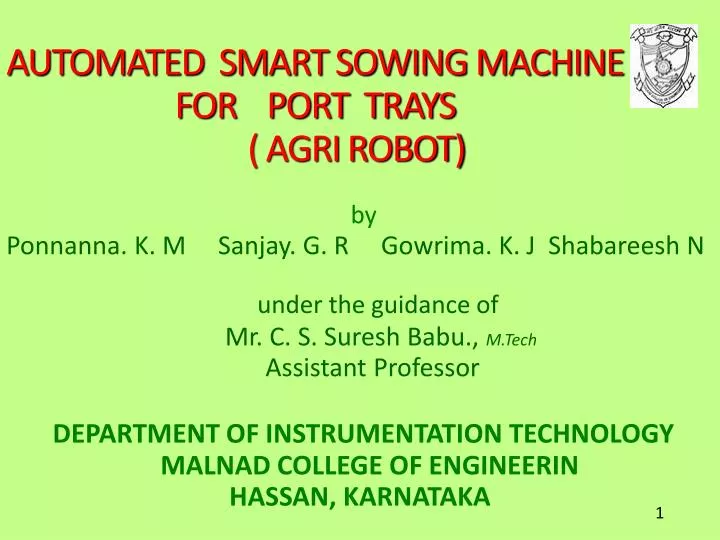 automated smart sowing machine for port trays agri robot
