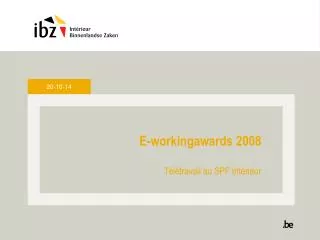 e workingawards 2008