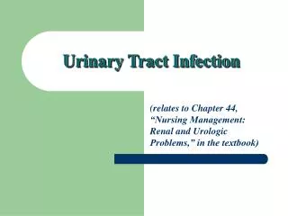 Urinary Tract Infection