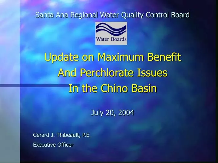 santa ana regional water quality control board