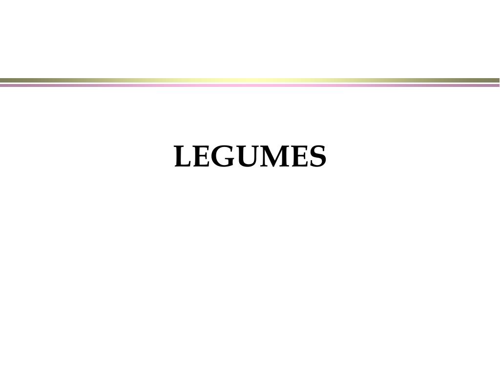 LEGUMES - slide 1
