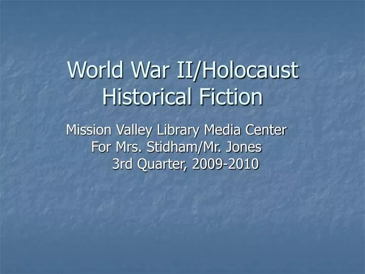 world war ii holocaust historical fiction
