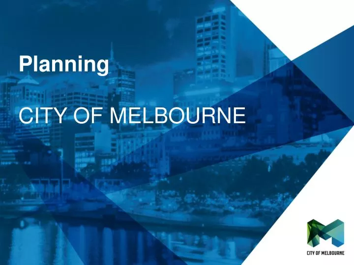 planning city of melbourne
