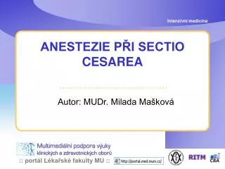 anestezie p i sectio cesarea