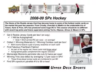 2008-09 SPx Hockey