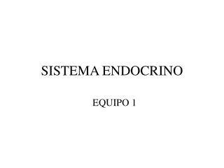 sistema endocrino