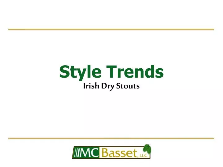style trends irish dry stouts