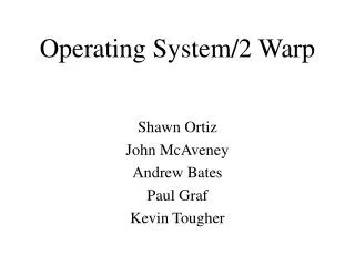 operating system 2 warp