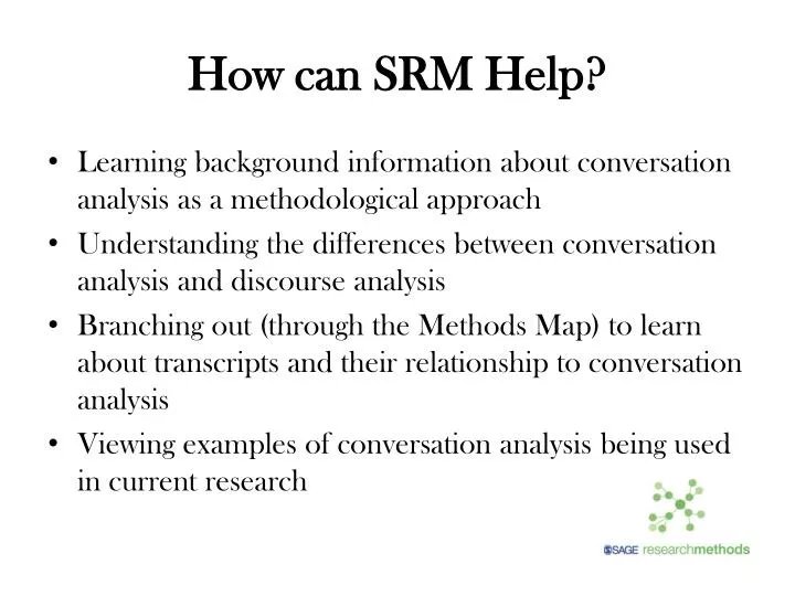 how can srm help