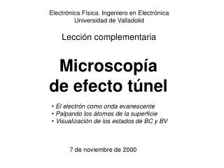 microscop a de efecto t nel