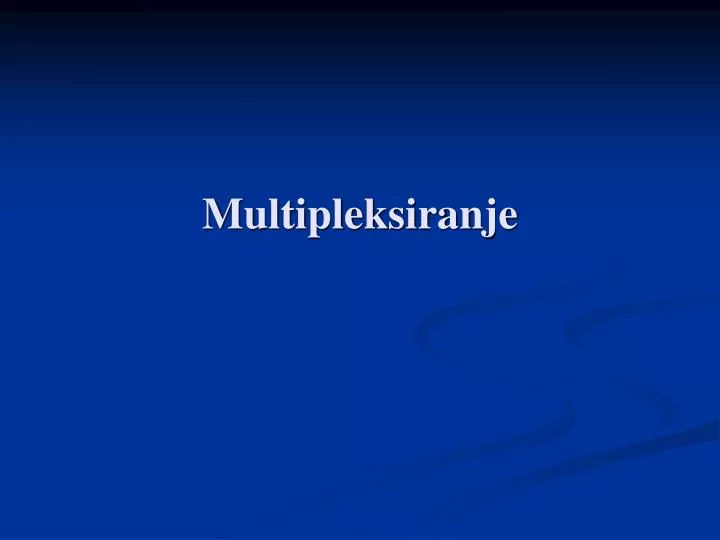 multipleksiranje