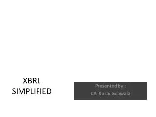 XBRL SIMPLIFIED