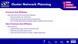 Cluster Network Planning