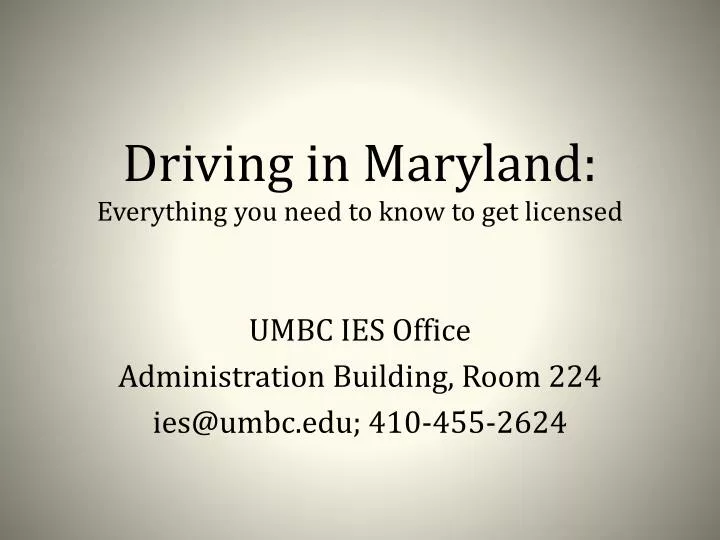 driving in maryland everything you need to know to get licensed