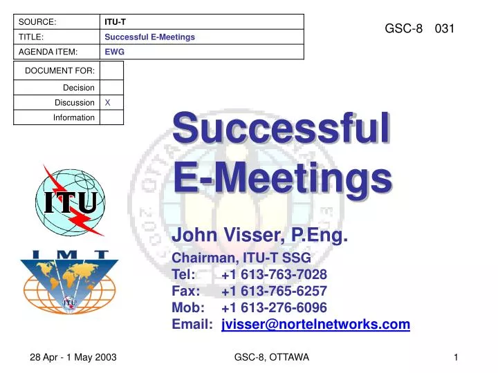 successful e meetings