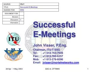 Successful E-Meetings