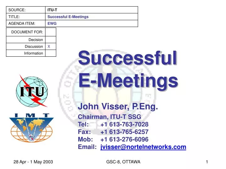successful e meetings