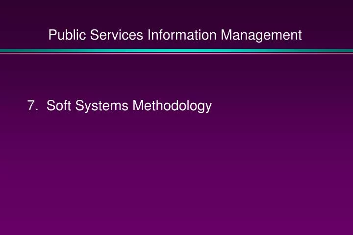 public services information management
