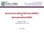 Synchronous Optical NETwork (SONET) e Next-generation SONET - slide 1