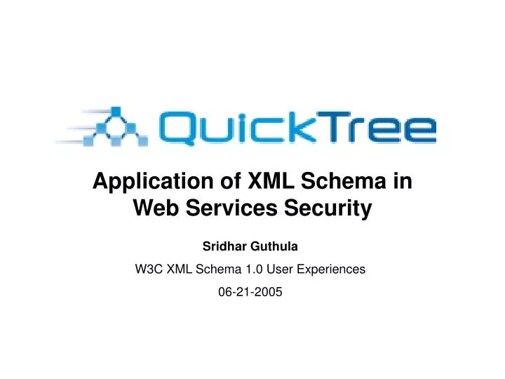 application of xml schema in web services security