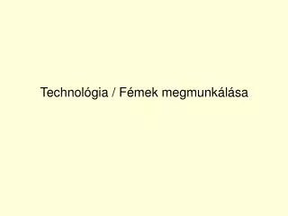 technol gia f mek megmunk l sa