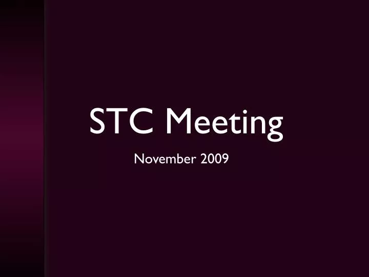 stc meeting