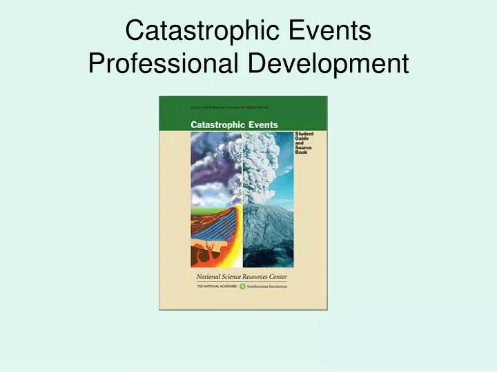 catastrophic events professional development