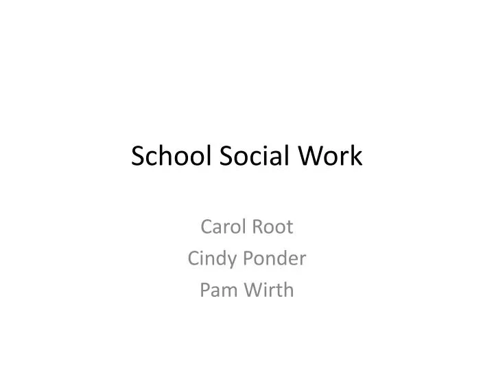 school social work
