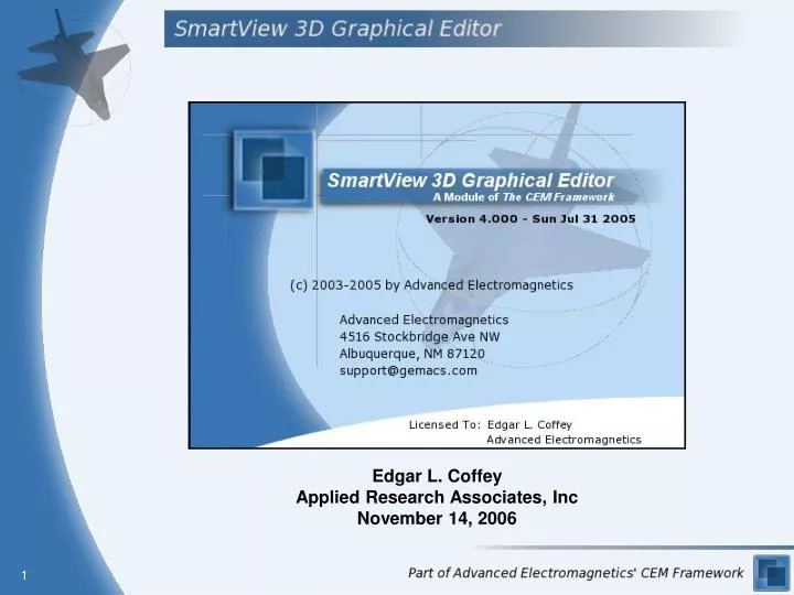 edgar l coffey applied research associates inc november 14 2006