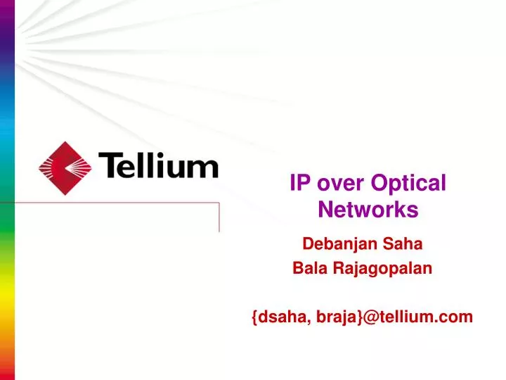 ip over optical networks