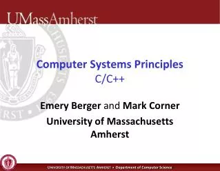 Computer Systems Principles C/C++