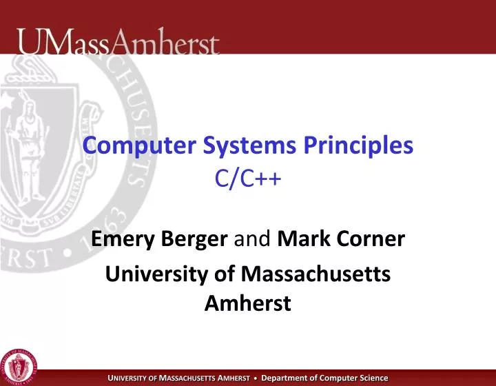 computer systems principles c c