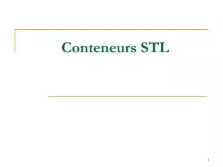 conteneurs stl