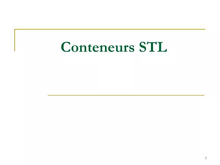 conteneurs stl