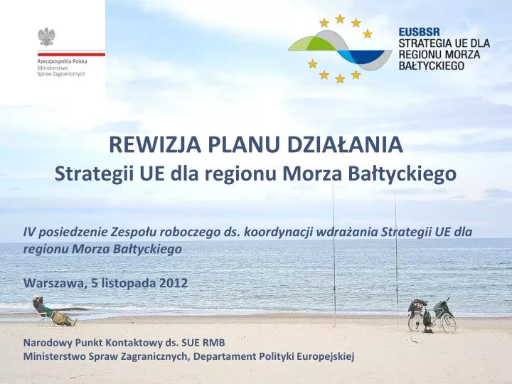 rewizja planu dzia ania strategii ue dla regionu morza ba tyckiego