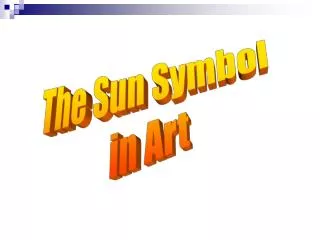 The Sun Symbol in Art