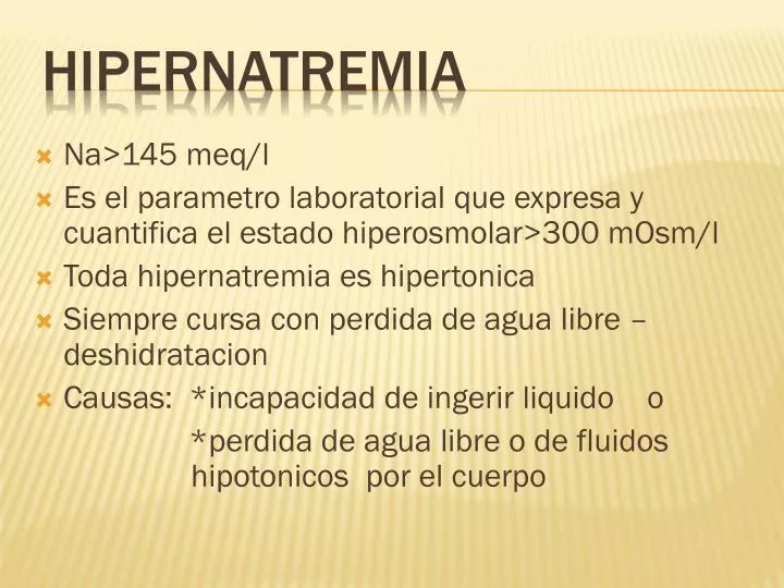 hipernatremia