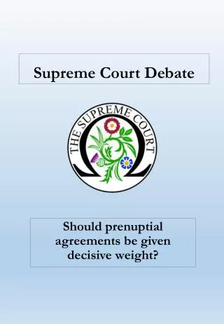 Supreme Court Debate