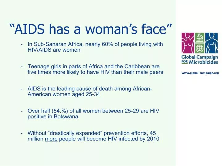 aids has a woman s face