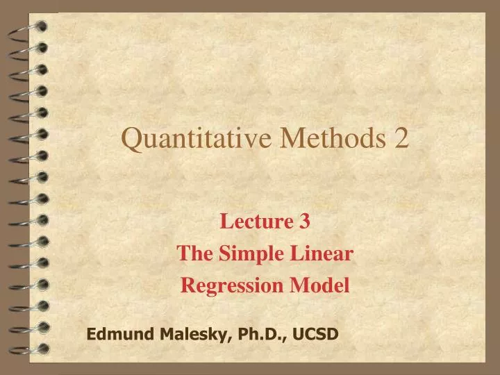 quantitative methods 2