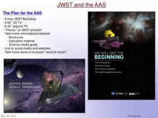 JWST and the AAS