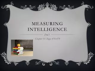 Measuring Intelligence