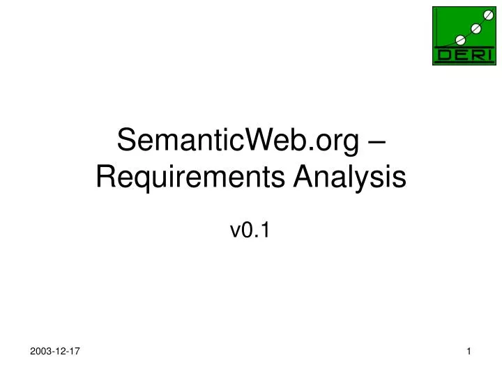 semanticweb org requirements analysis