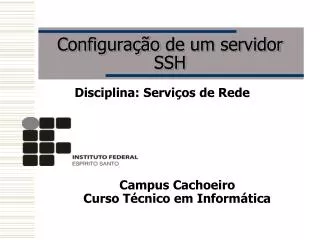 configura o de um servidor ssh