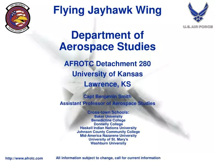 department of aerospace studies