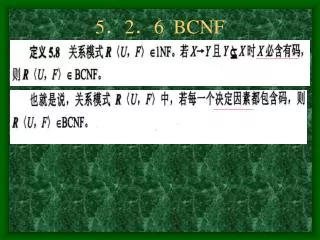 5 2 6 bcnf