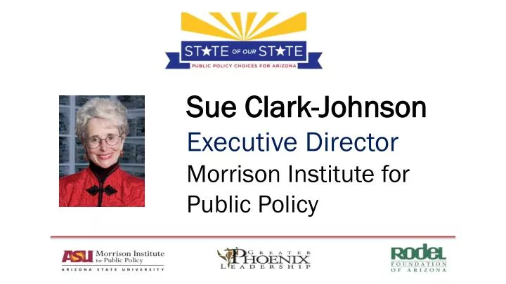 sue clark johnson executive director morrison institute for public policy
